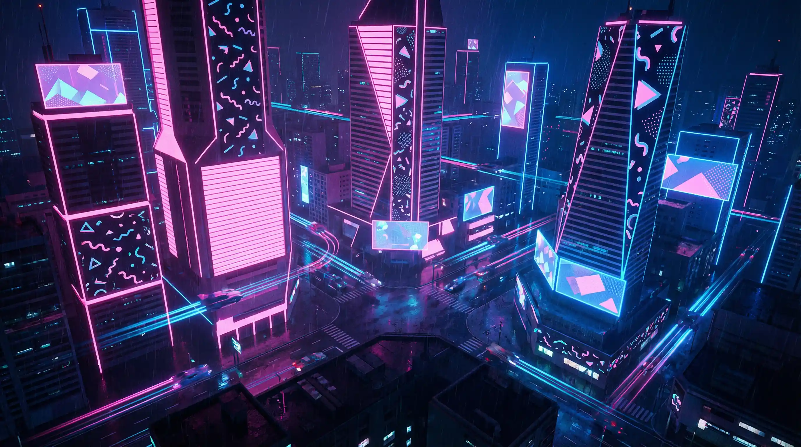 bsport必一(必中)官网 赛博不夜城全景夜景